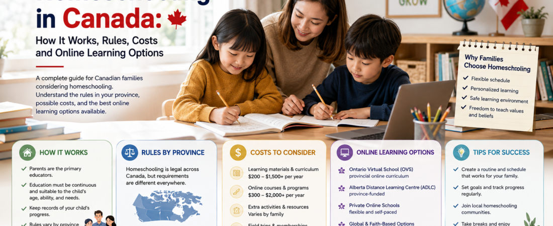Homeschooling in Canada: How It Works, Rules, Costs and Online Learning Options