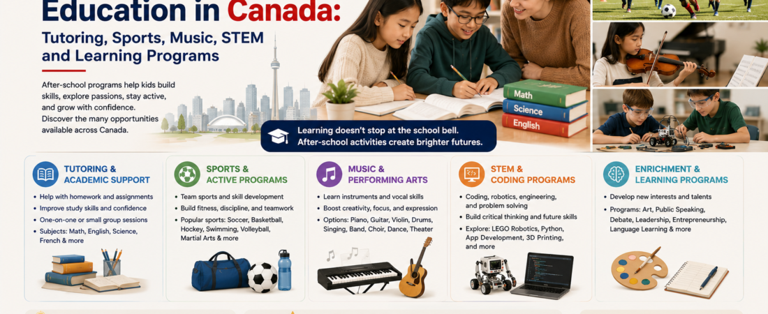 After-School Education in Canada: Tutoring, Sports, Music, STEM and Learning Programs