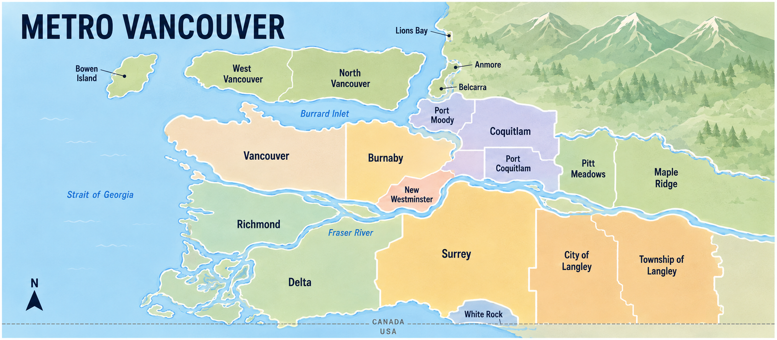 Cities in Metro Vancouver: Population and Community Guide — Part 1