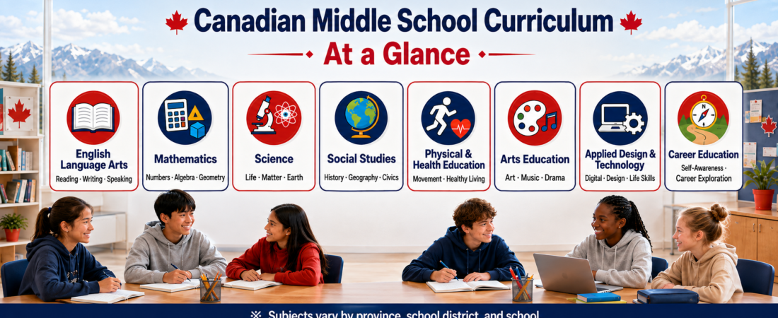 Canadian Middle School Subjects Explained: How Many Courses Do Students Take Per Semester?